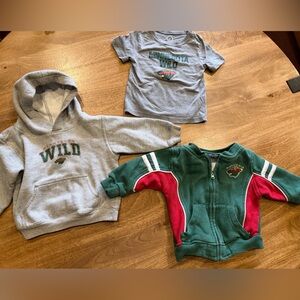 Baby Minnesota Wild tops